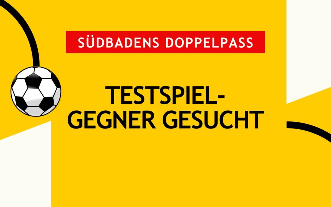 Testspielgegner gesucht