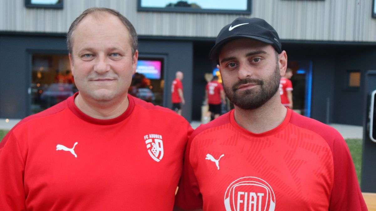 Heiko Günther und Mutlu Aggül FC Auggen