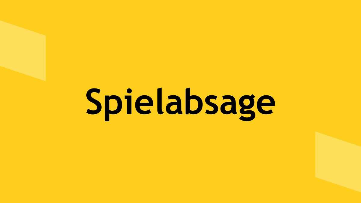 Spielabsage